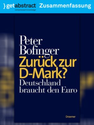 cover image of Zurück zur D-Mark? (Zusammenfassung)
